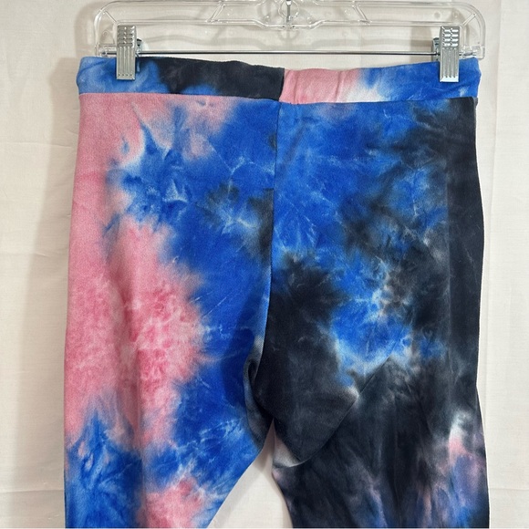 Love Womens 2-Piece Tie-Dye Sweatshirt & Jogger Set Pink/Blue/Black Medium - Picture 2 of 10